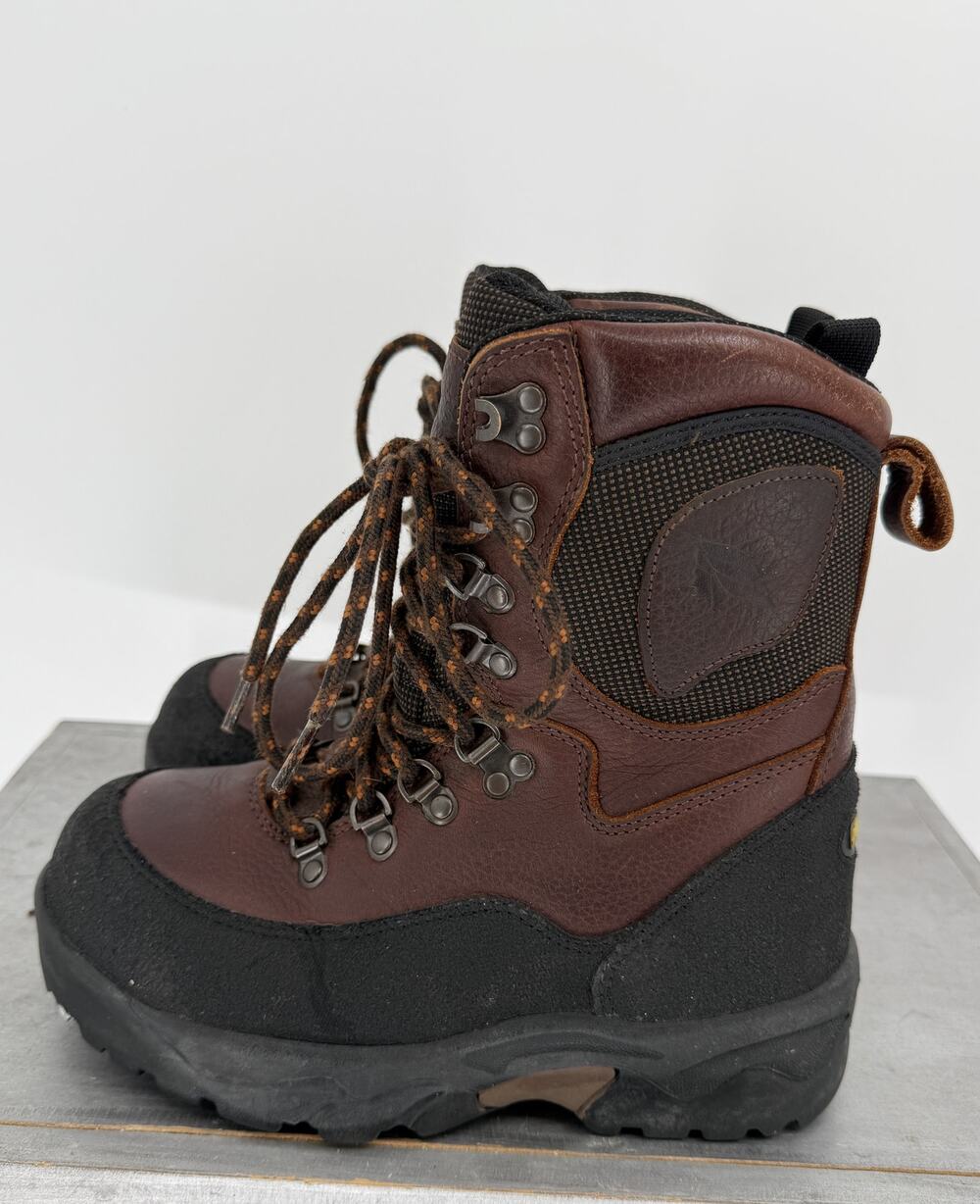 LaCrosse Women's Leather Hiking Boots Brown Black Asystec Size 6 #29996 Gorpcore